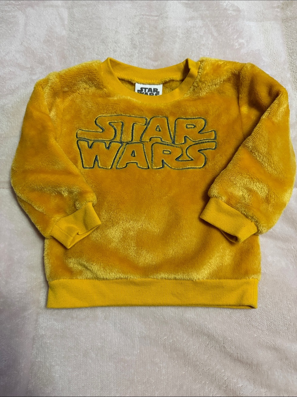Star Wars Kids Plush Sweatshirt in Golden Yellow